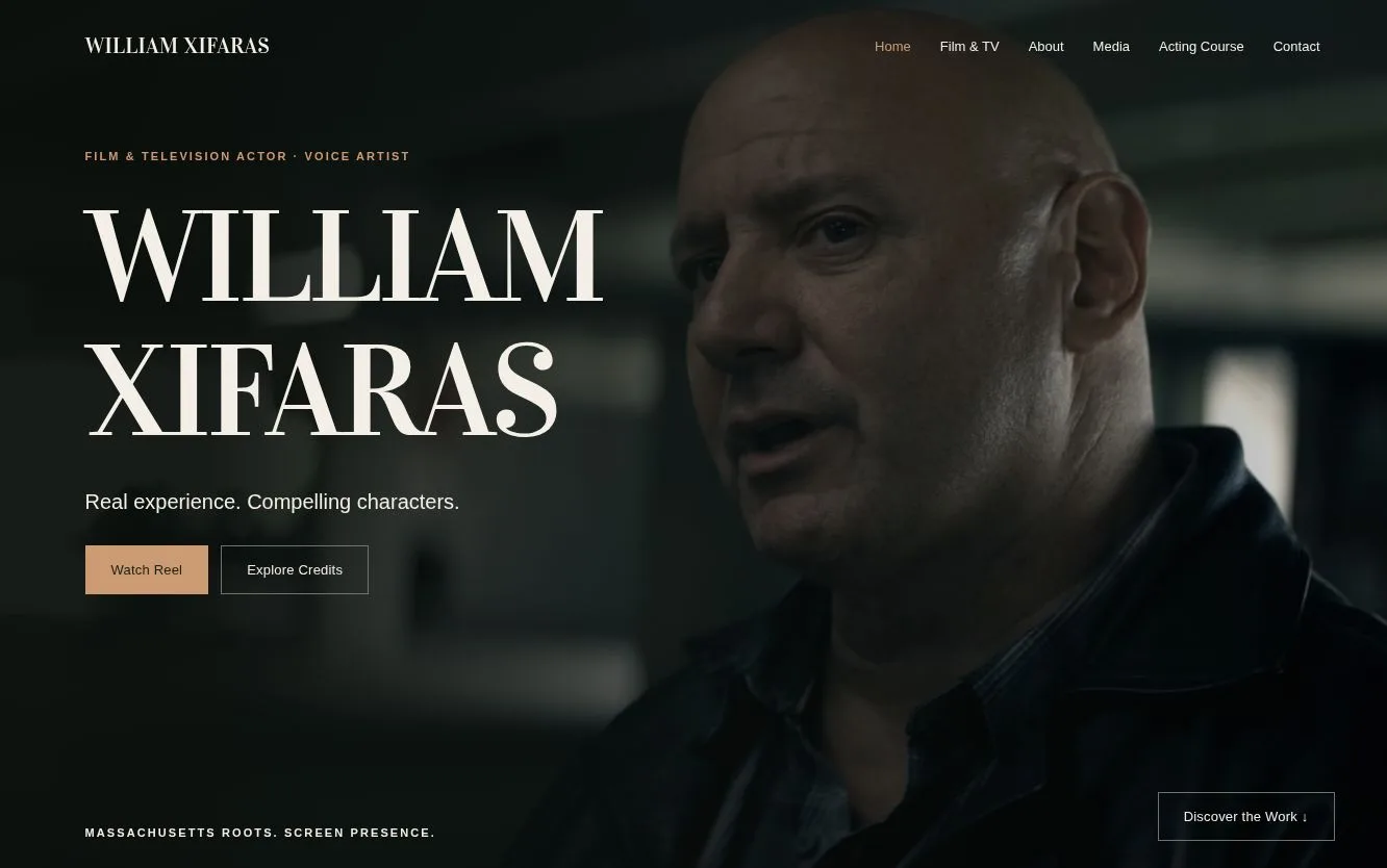 William Xifaras website preview